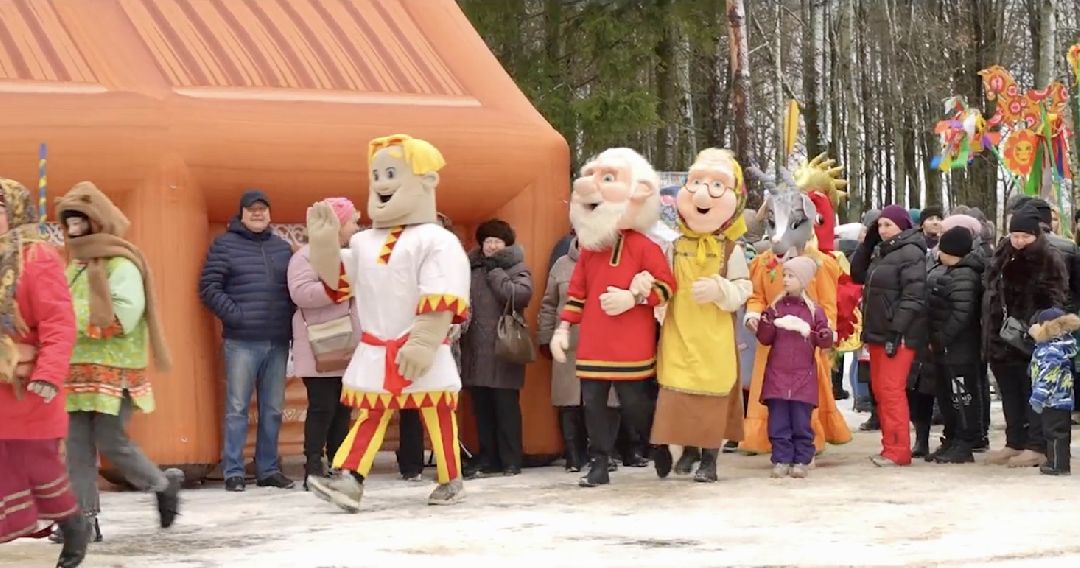 Волоколамск, культура, парк, Масленица, выступление, артисты, Зима в Подмосковье, концерт