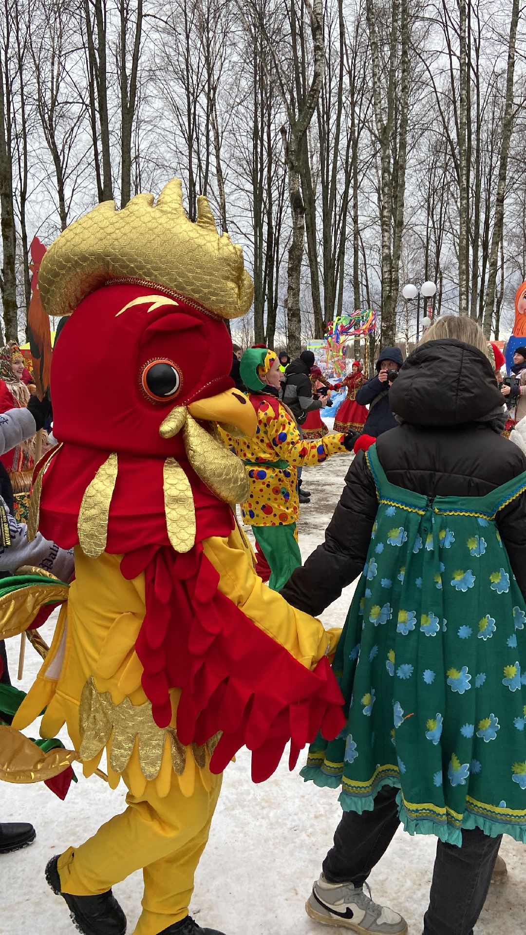 Волоколамск, культура, парк, Масленица, выступление, артисты, Зима в Подмосковье, концерт