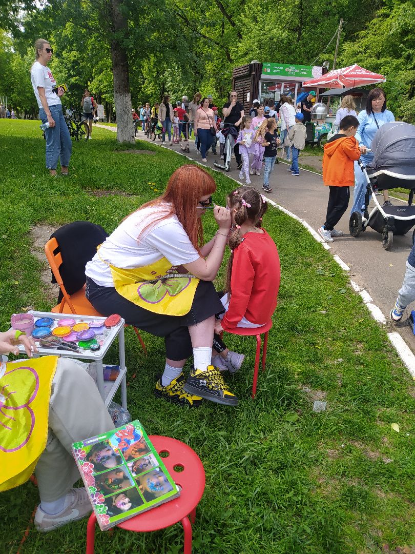 Аквагрим, дети, праздник, парк