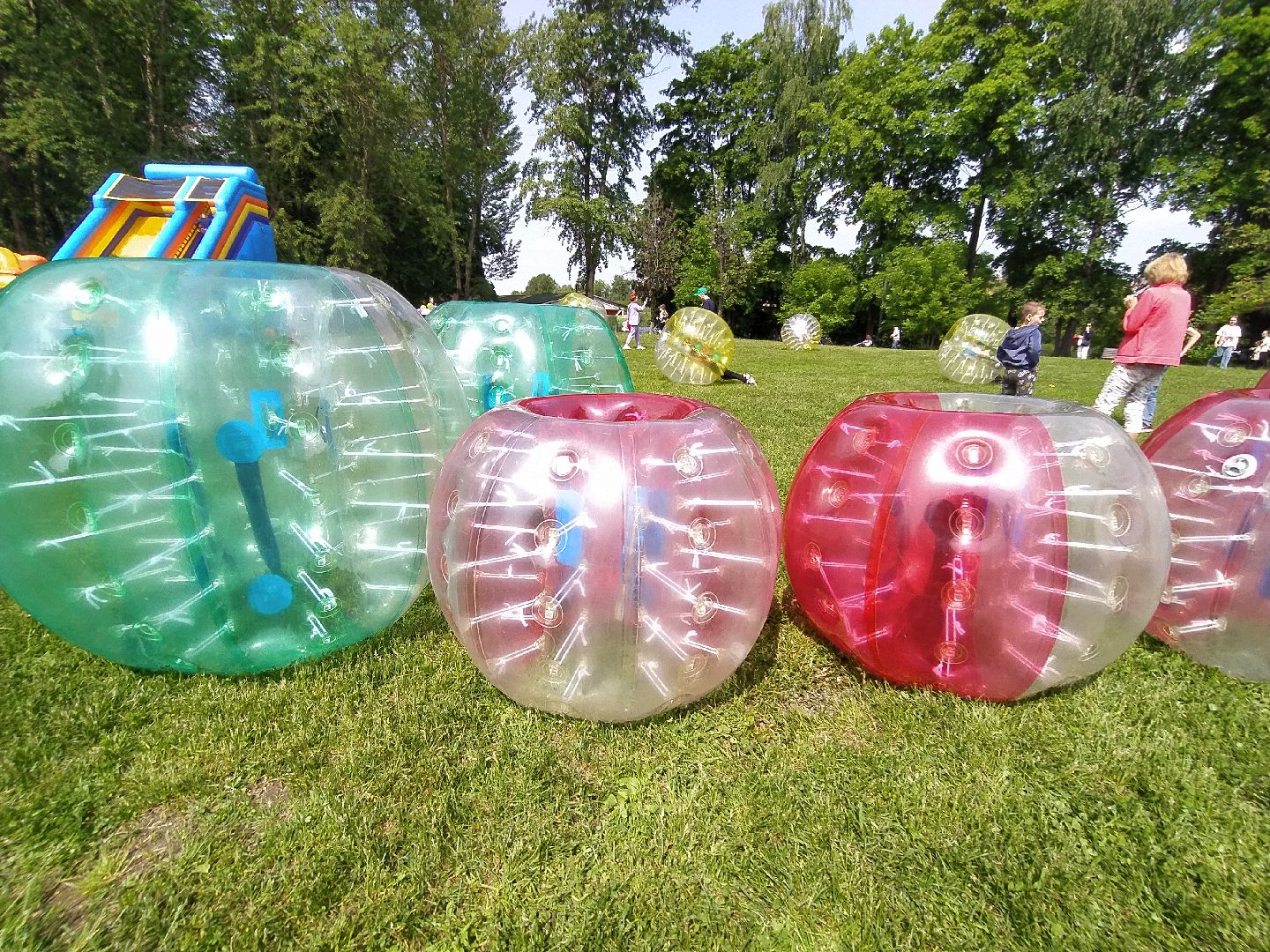 Бампербол, шар, игра, футбол, праздник