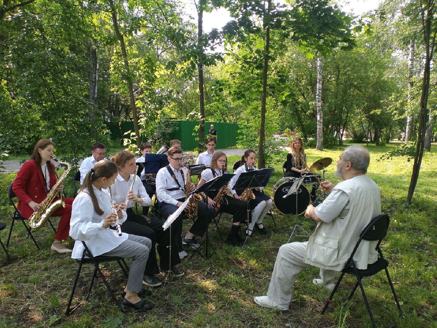 детская школа искусств, парк, дети, выпускники, Лосино-Петровский