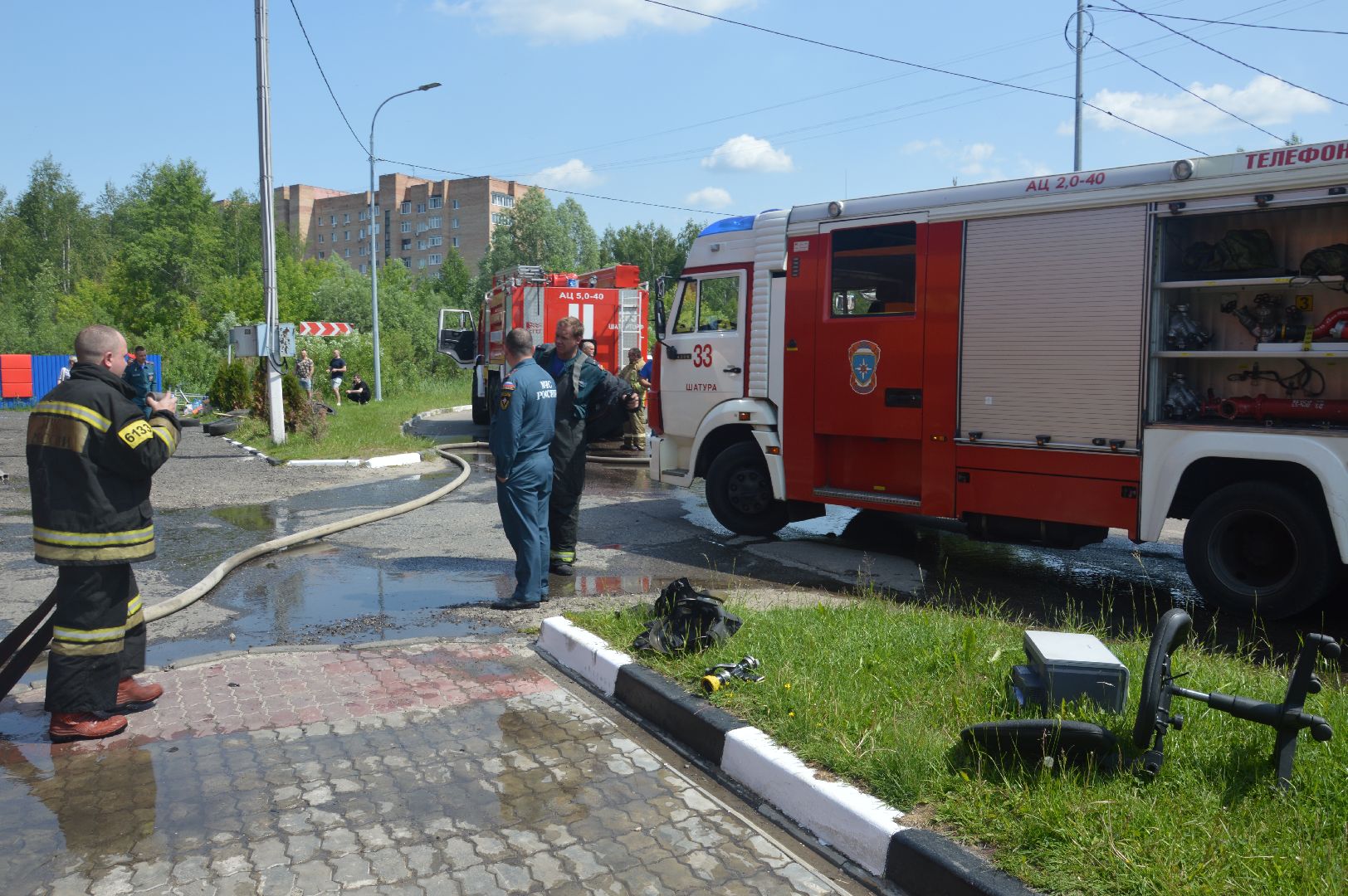 Шатура, ЧП, пожар, сгорел автосервис.