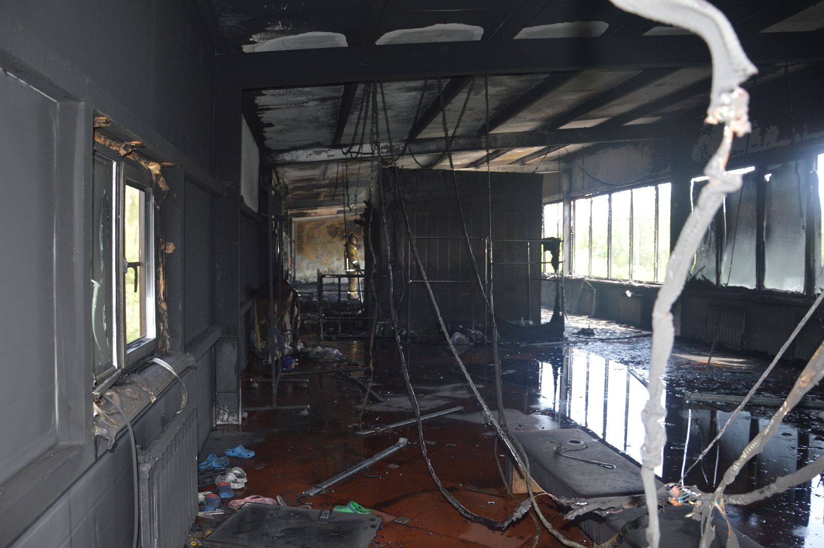 Шатура, ЧП, пожар, сгорел автосервис.