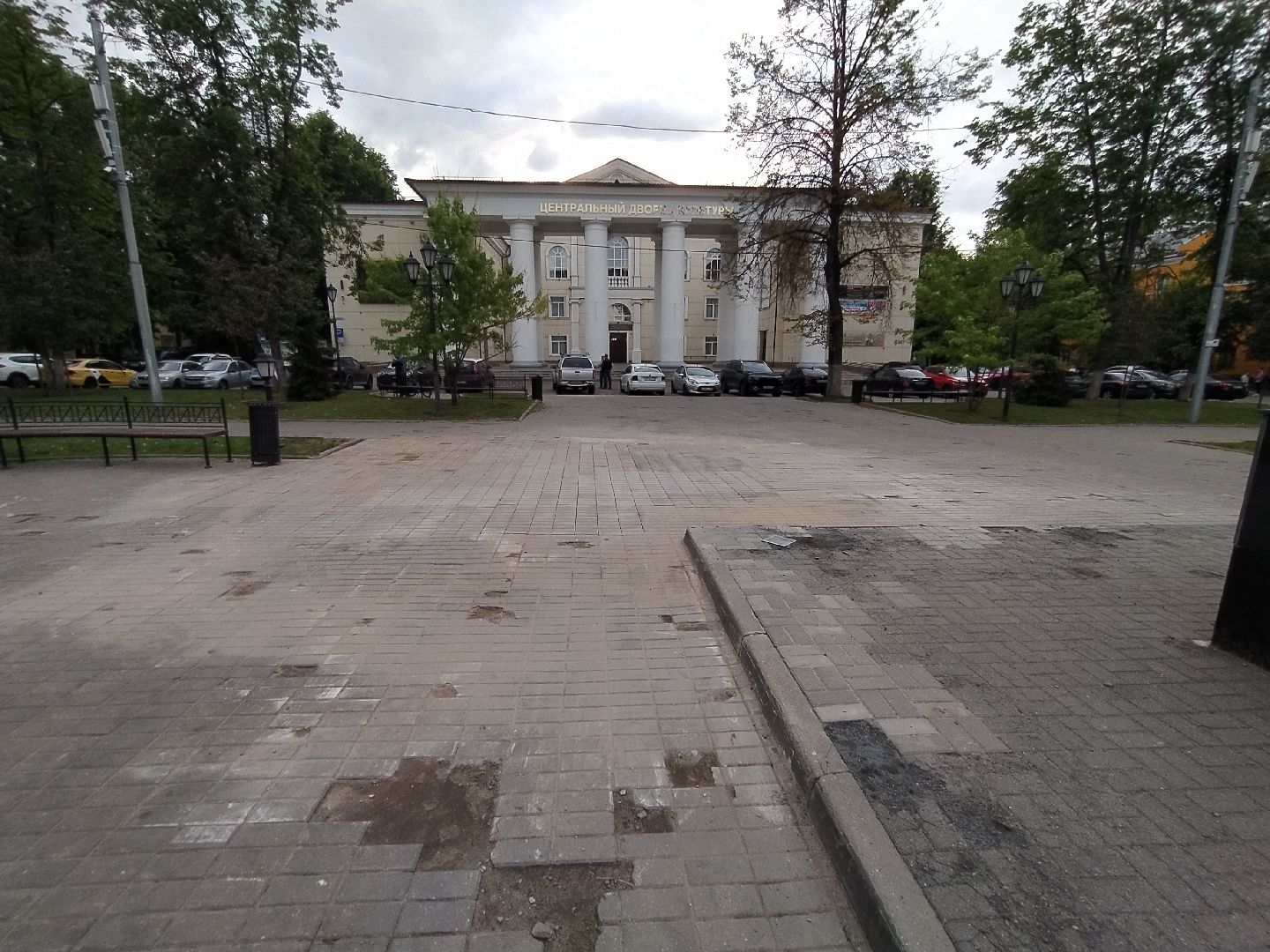 Брусчатка, замена, памятник, площадь