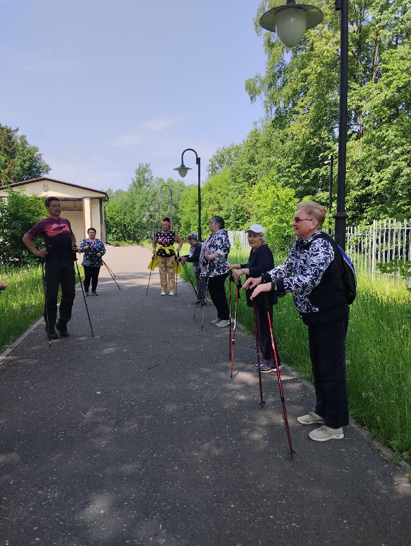 Скандинавская ходьба, спорт, Глуховский парк, Ногинск, Богородский городской округ