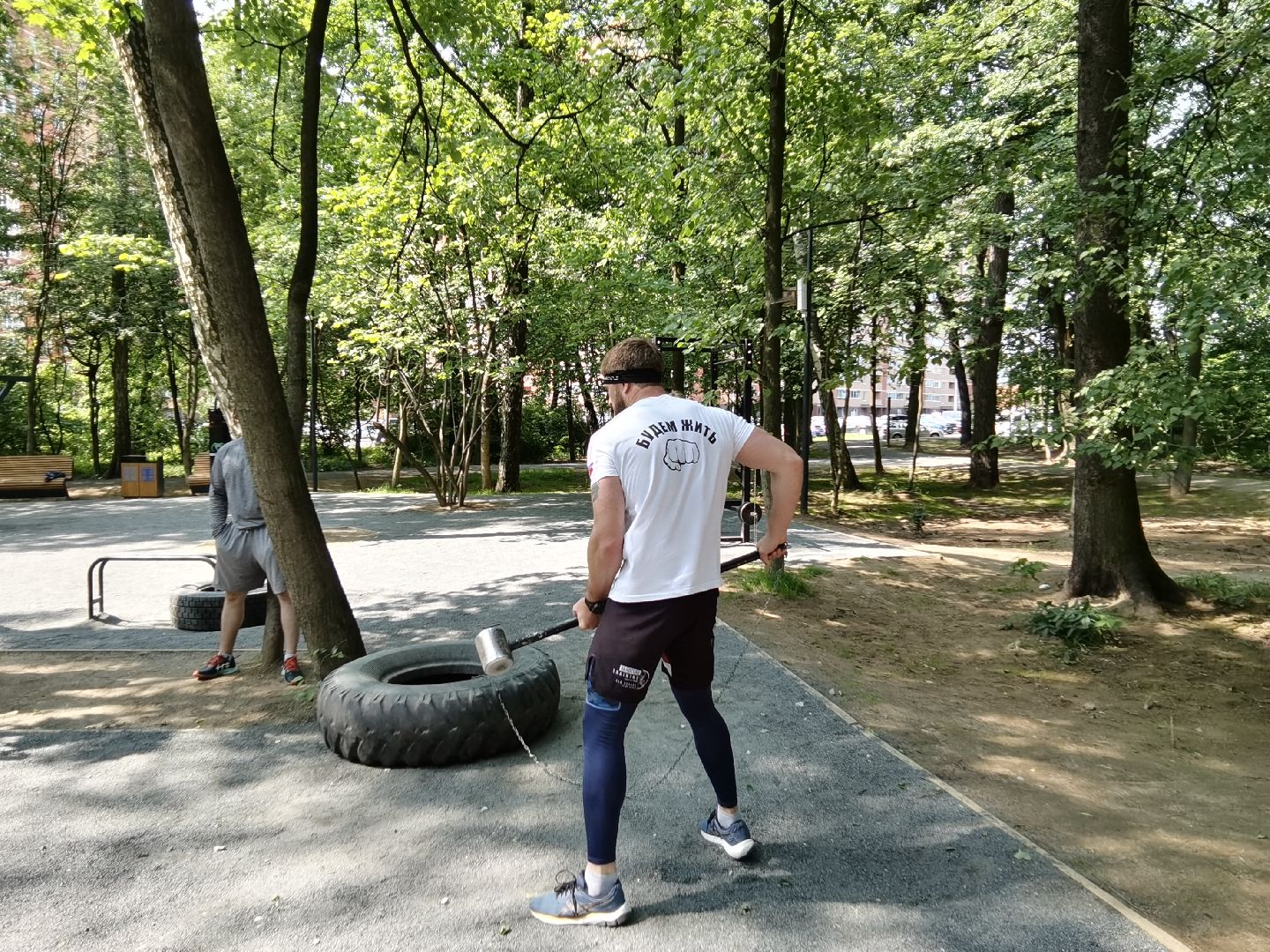 Балашиха, Ольгинский лесопарк, микрорайон Новое Павлино, Троянцы, спорт, патриотизм, пробежки, йога, тренировки в Ольгинском лесопарке