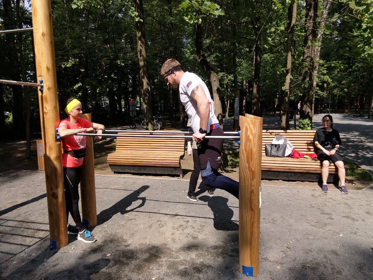 Балашиха, Ольгинский лесопарк, микрорайон Новое Павлино, Троянцы, спорт, патриотизм, пробежки, йога, тренировки в Ольгинском лесопарке