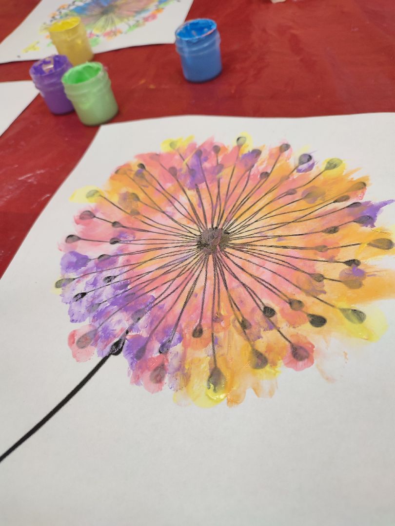 #мастеркласс, #талдом, #паркпобеды, #рисование, #пальчиковыекраски, #одуванчики