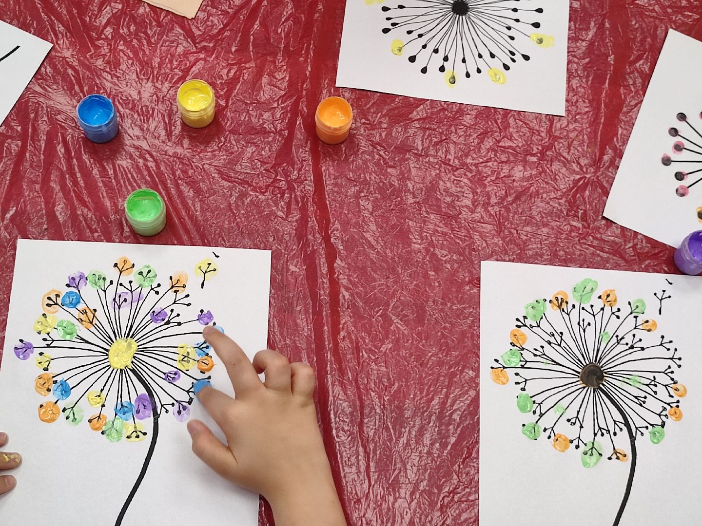 #мастеркласс, #талдом, #паркпобеды, #рисование, #пальчиковыекраски, #одуванчики