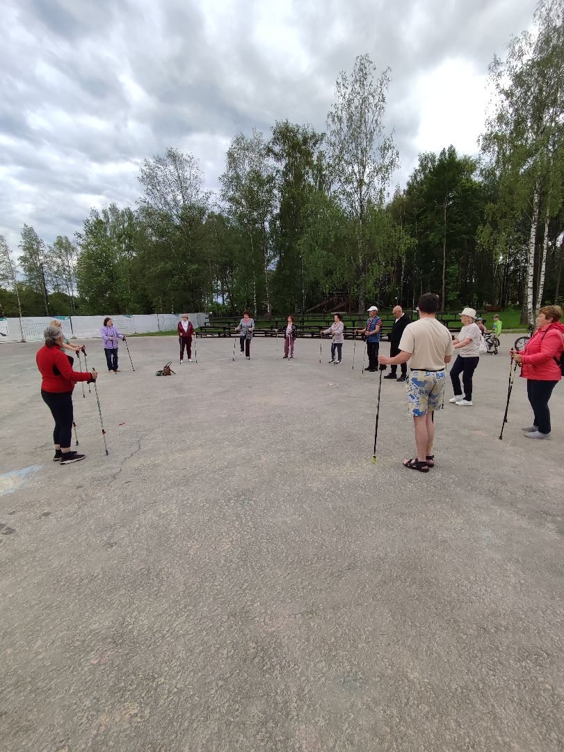 #активноедолголетие, #скандинавскаяходьба, #вместевеселошагать, #паркпобеды, #талдом