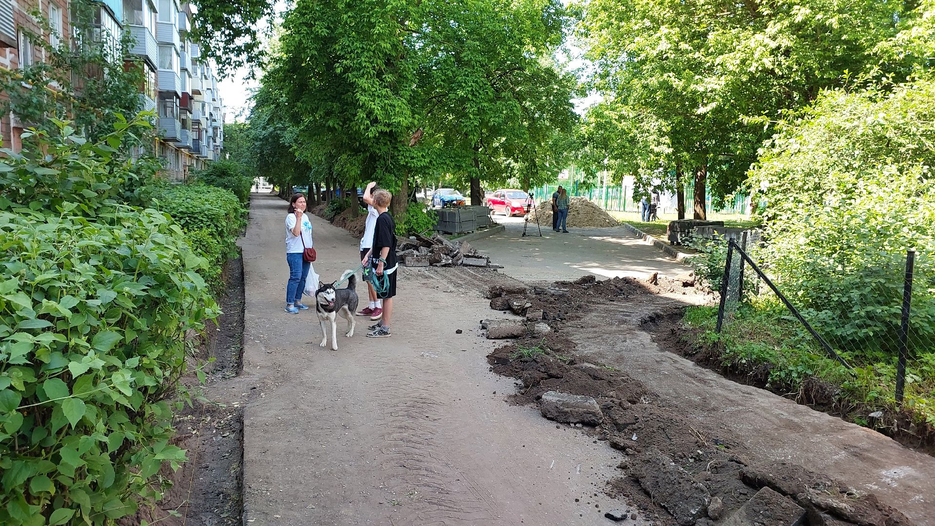 двор, благоустройство, асфальт, дороги, бордюры, серпухов,