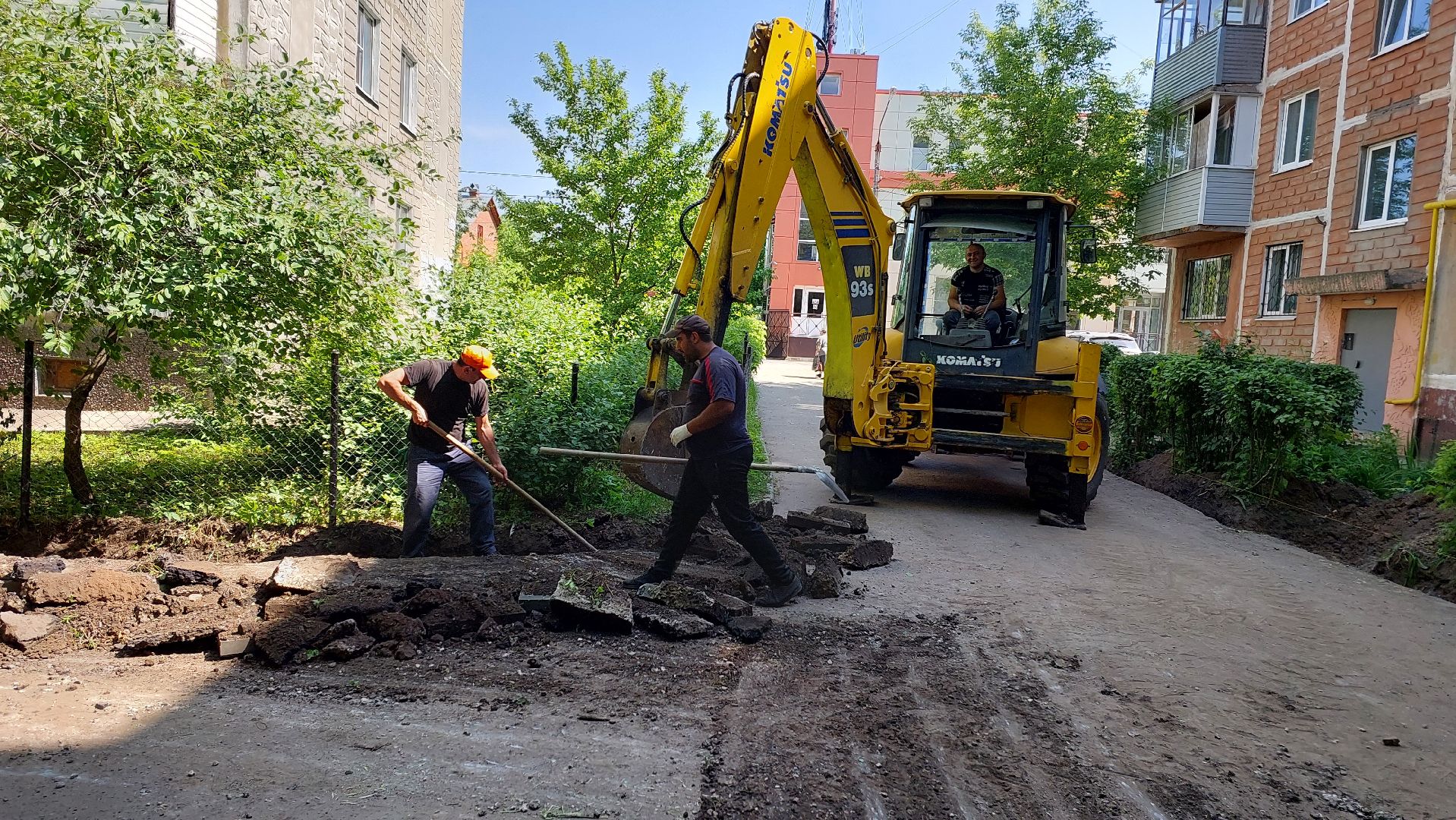 двор, благоустройство, асфальт, дороги, бордюры, серпухов,