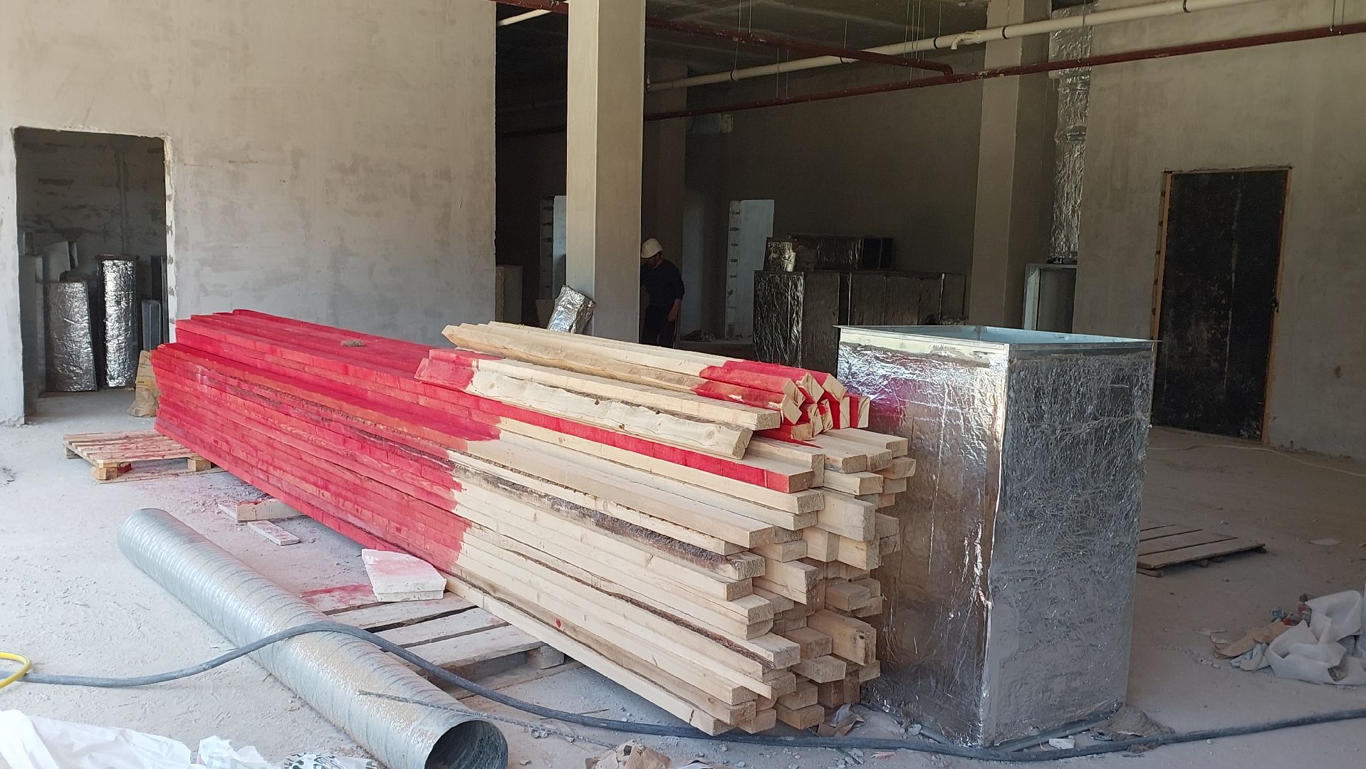 строительство, поликлиника, медицина, серпухов, ивановские дворики, штукатурка,