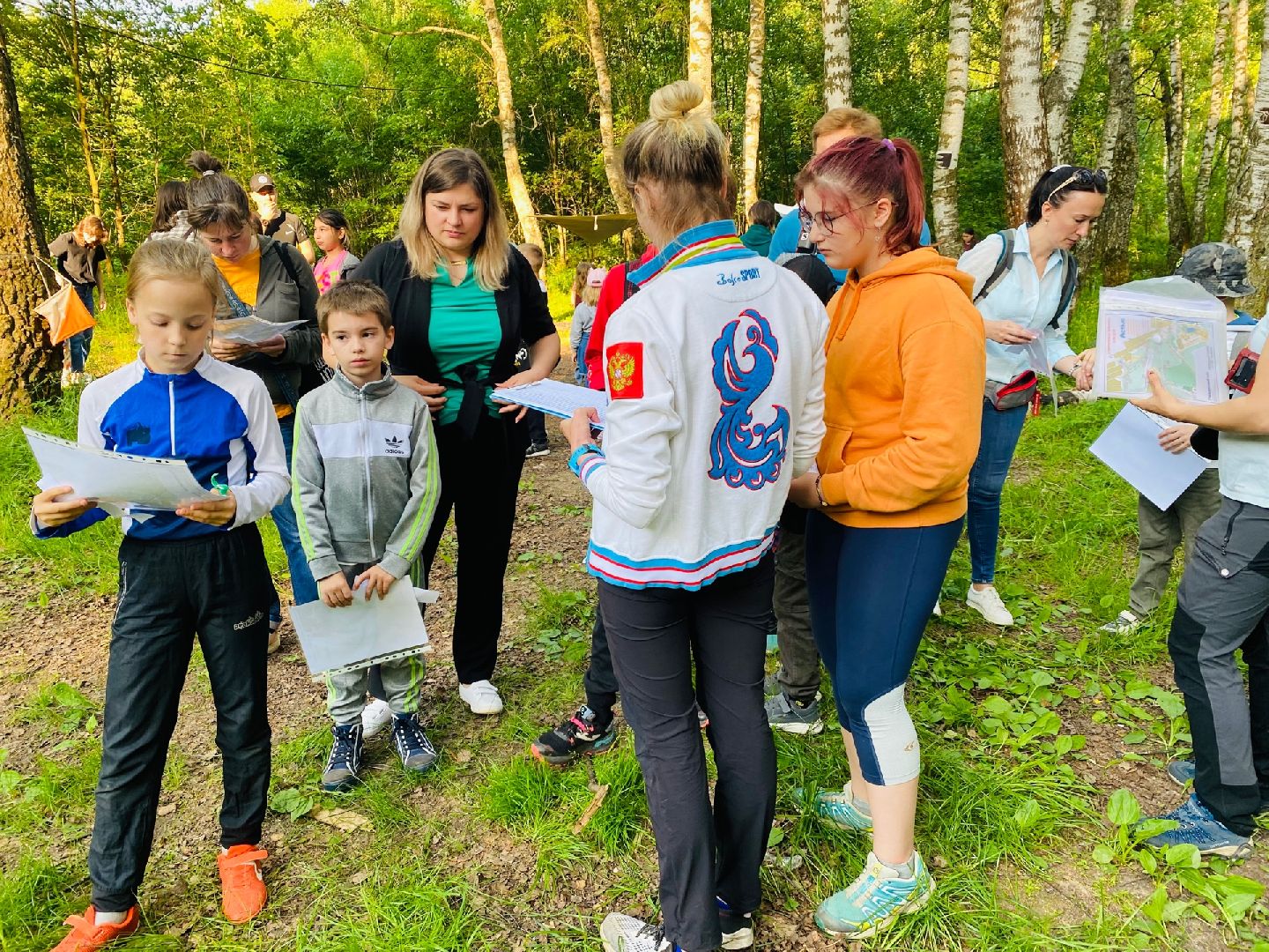 Домодедово, спортивное ориентирование, спорт, парк Городской лес, прогулка, карта, компас