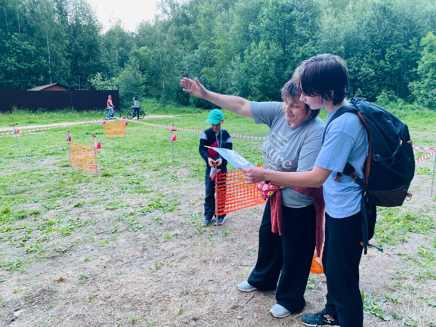 Домодедово, спортивное ориентирование, спорт, парк Городской лес, прогулка, карта, компас