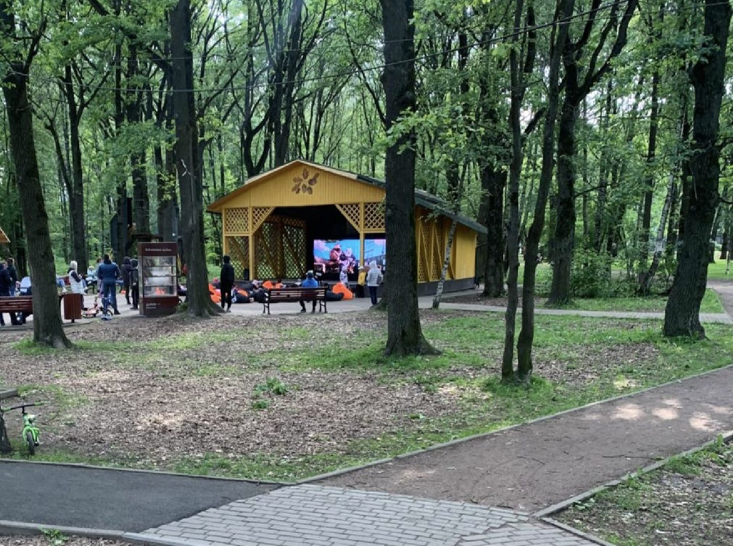 Химки, парк, культура, летний кинотеатр, кинопоказ, дети