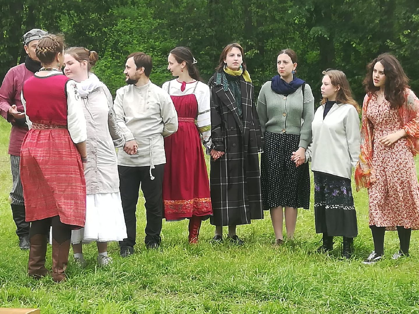 Звенигород, собор Уцииспения Божией матери на Городке, Троица, воскресная школа при Успенском храме, праздничное представление, фольклор, народные тради