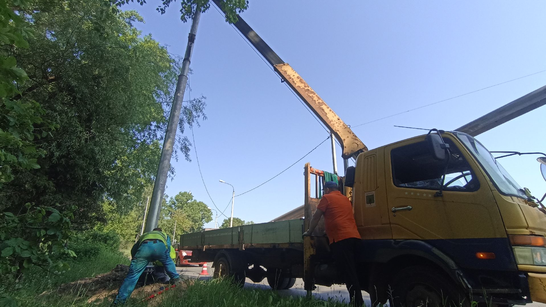 Серпухов, Подмосковье, благоустройство, освещение, опоры