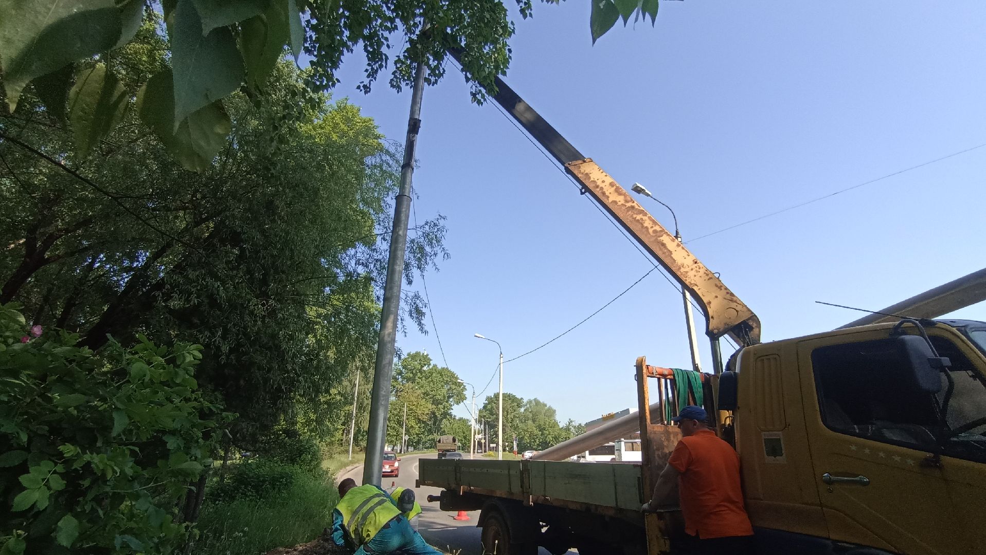 Серпухов, Подмосковье, благоустройство, освещение, опоры