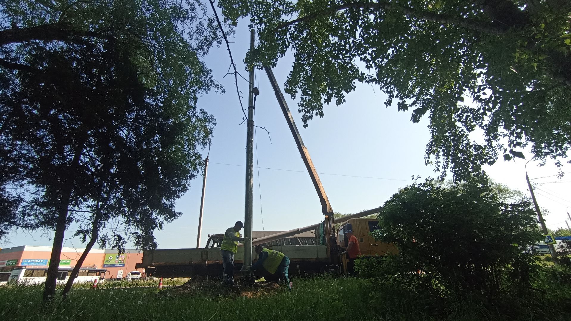 Серпухов, Подмосковье, благоустройство, освещение, опоры