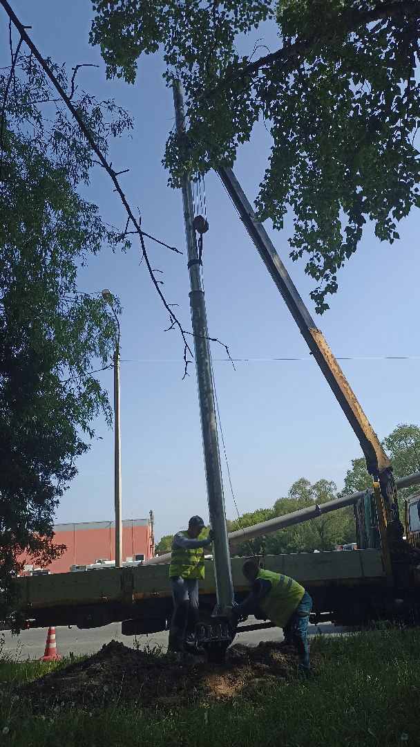 Серпухов, Подмосковье, благоустройство, освещение, опоры