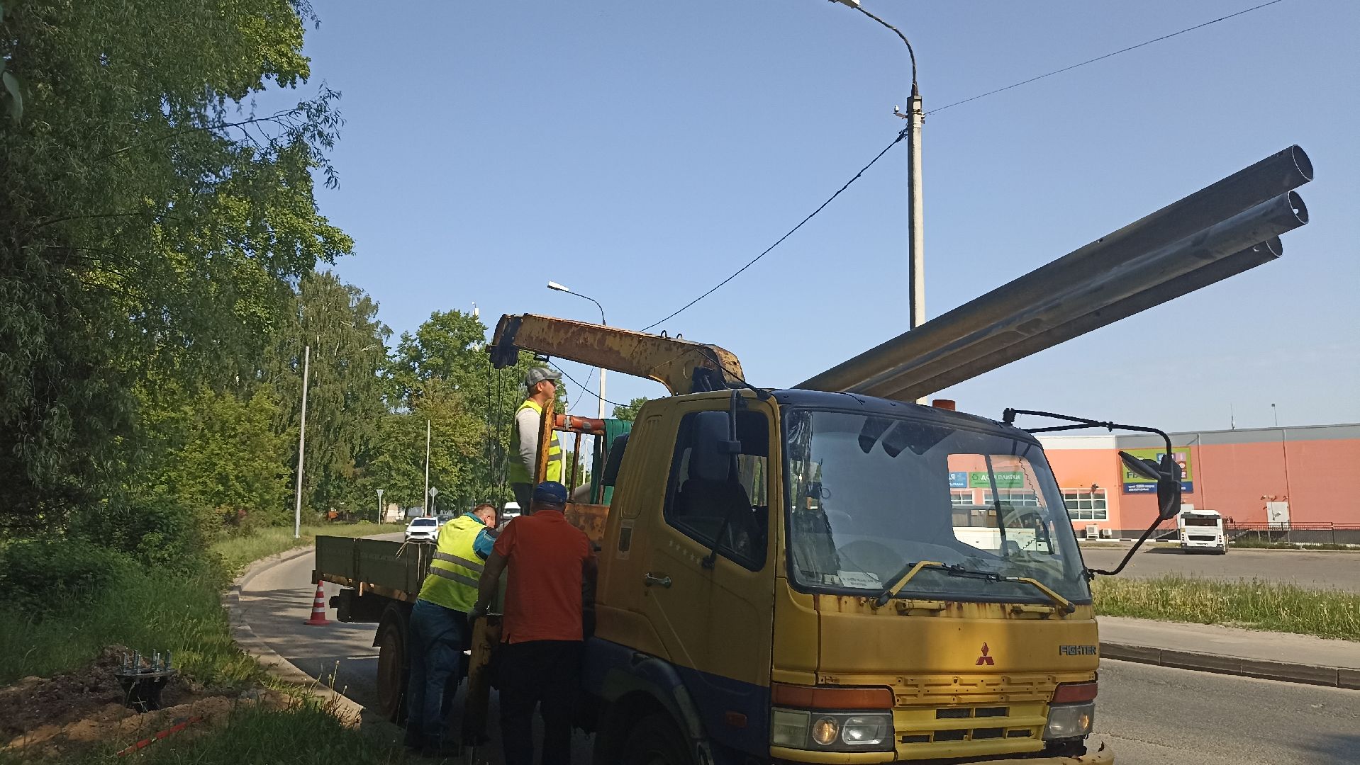 Серпухов, Подмосковье, благоустройство, освещение, опоры