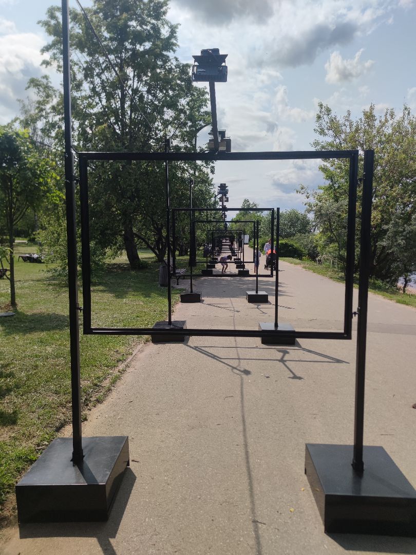 Выставка, подготовка, набережная, Дубна