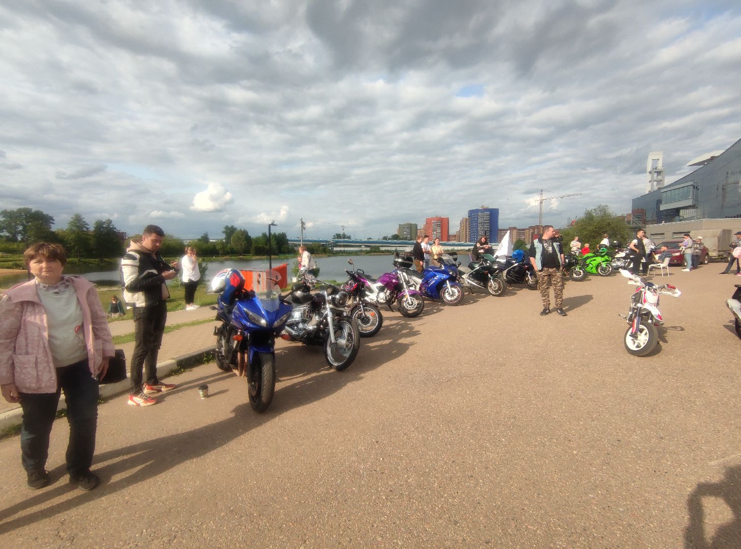 Мотоцикл, выставка, дети, Дубна
