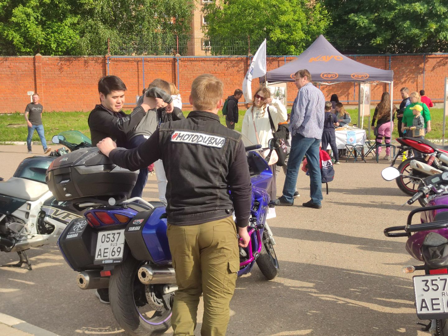 Мотоцикл, выставка, дети, Дубна