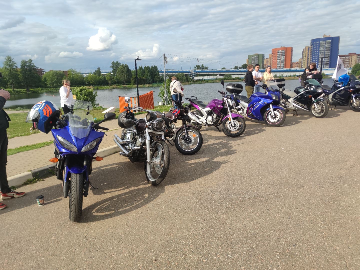 Мотоцикл, выставка, дети, Дубна