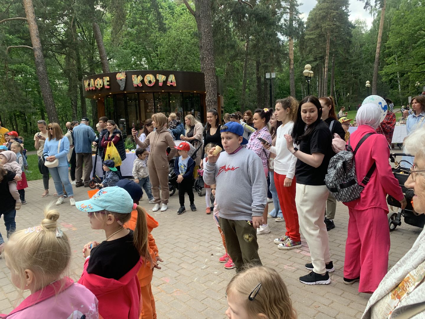 Дети, парки, лето в подмосковье,