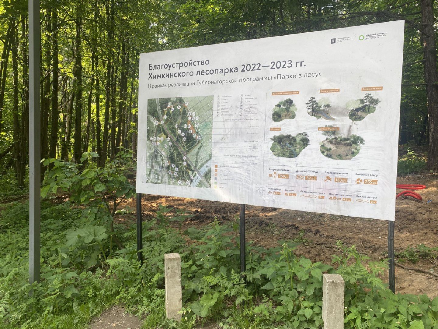 Химки, лесопарк, благоустройство, перемены