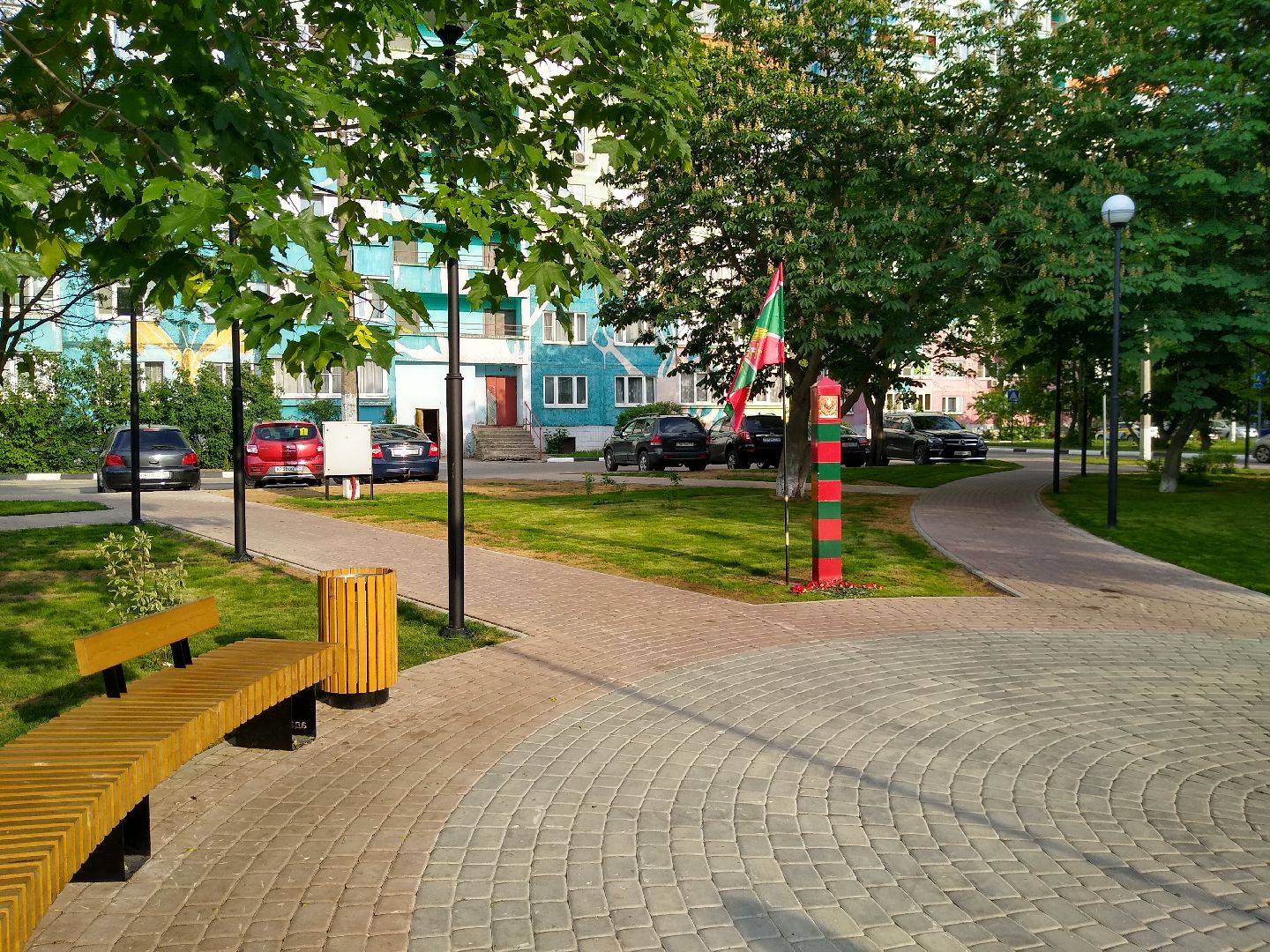 Раменское, благоустройство, музей боевой техники, пограничный столб