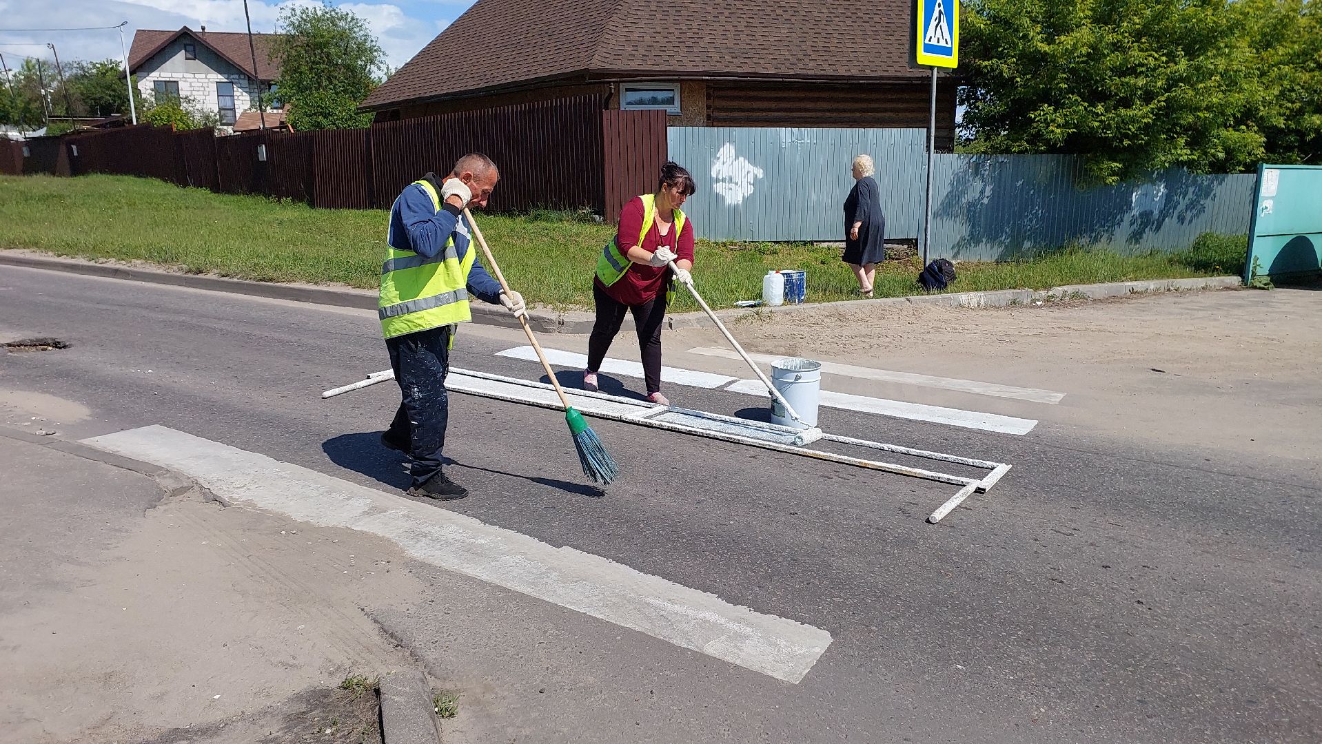 серпухов, зебра, дороги, пешеходный переход, дорожная разметка, добродел,