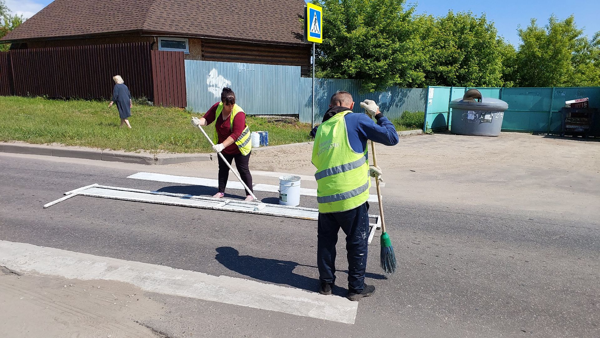 серпухов, зебра, дороги, пешеходный переход, дорожная разметка, добродел,