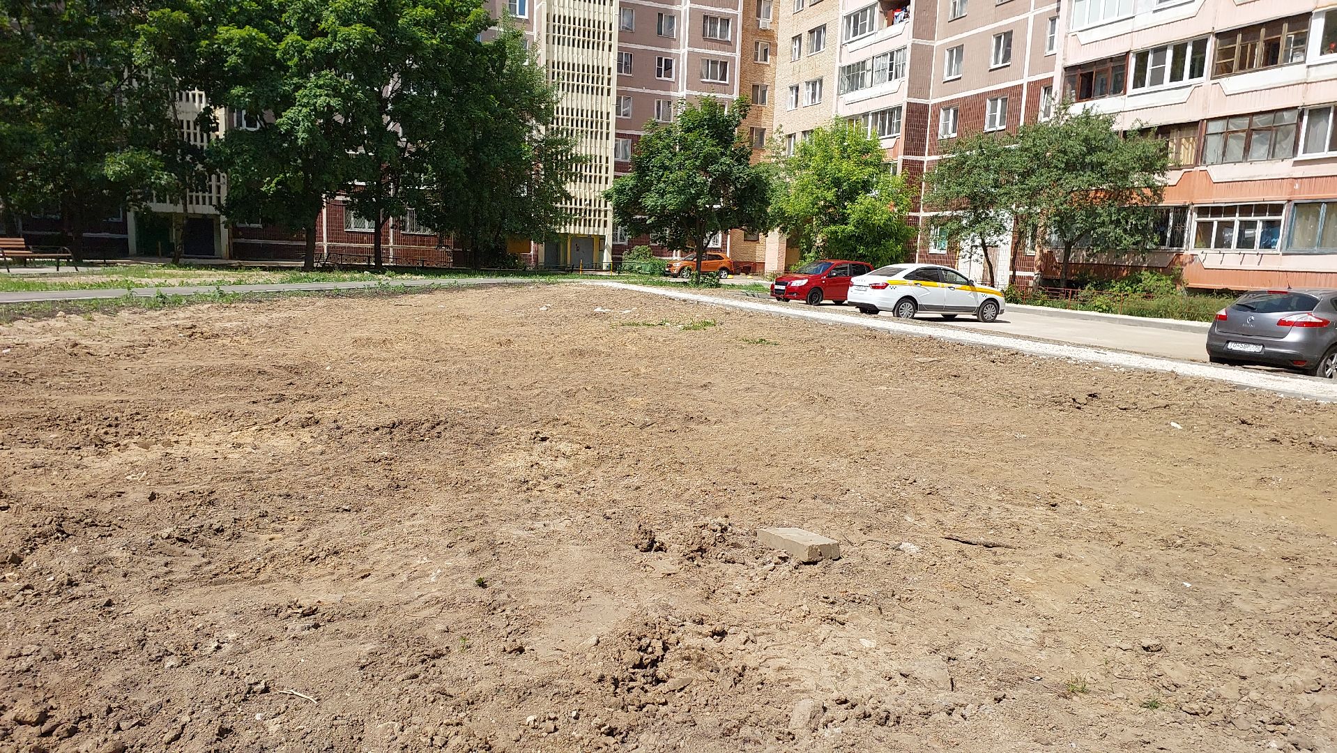 двор, благоустройство, серпухов, юбилейная, дорожки, строительство,