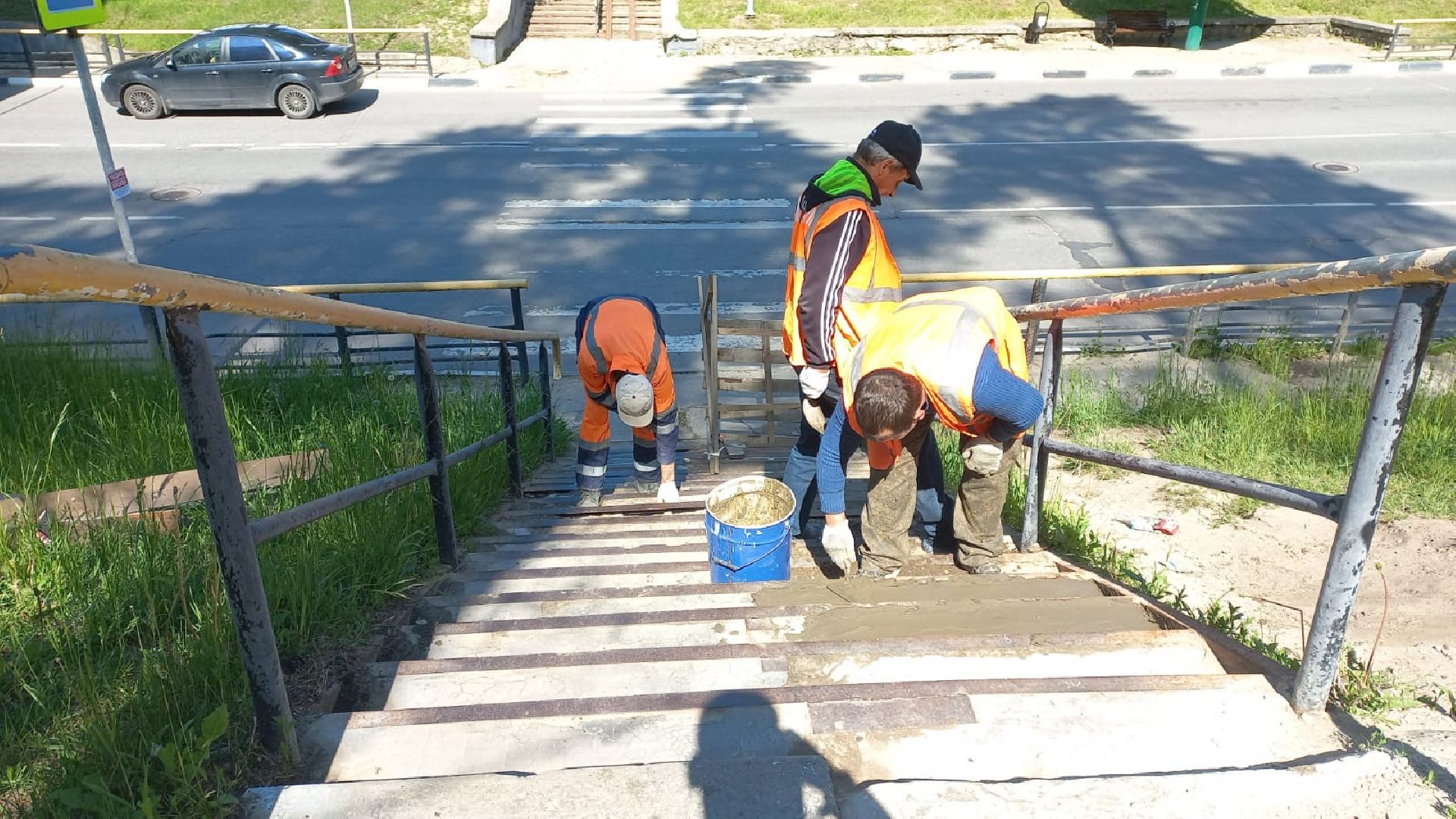 благоустройство, Протвино, Комбинат благоустройства, ступене, переход