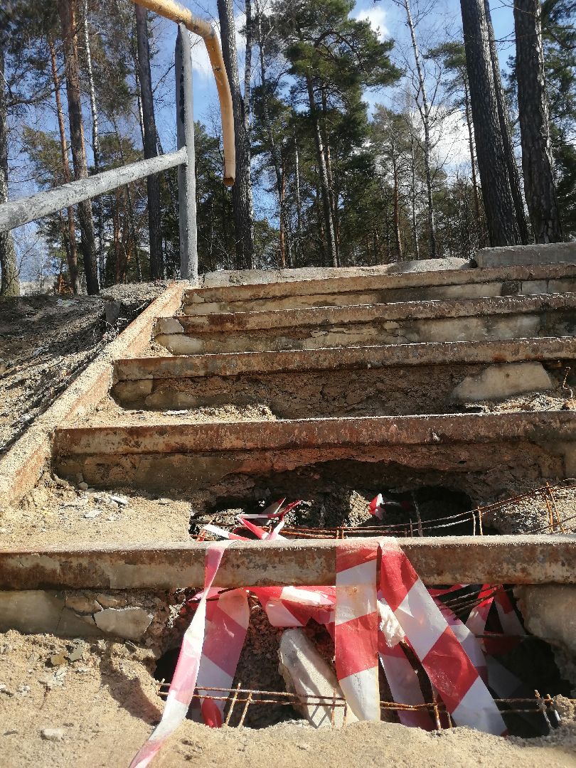 благоустройство, Протвино, Комбинат благоустройства, ступене, переход