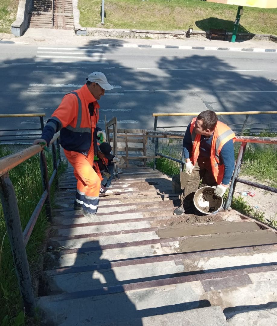 благоустройство, Протвино, Комбинат благоустройства, ступене, переход