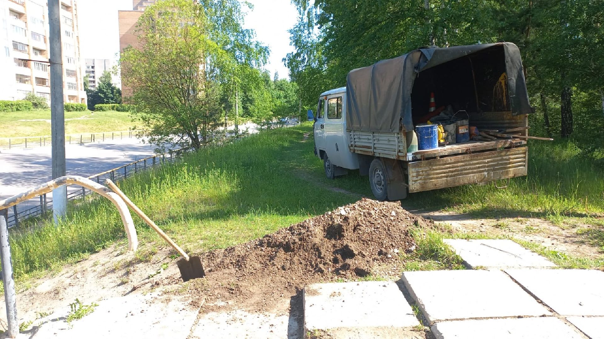 благоустройство, Протвино, Комбинат благоустройства, ступене, переход