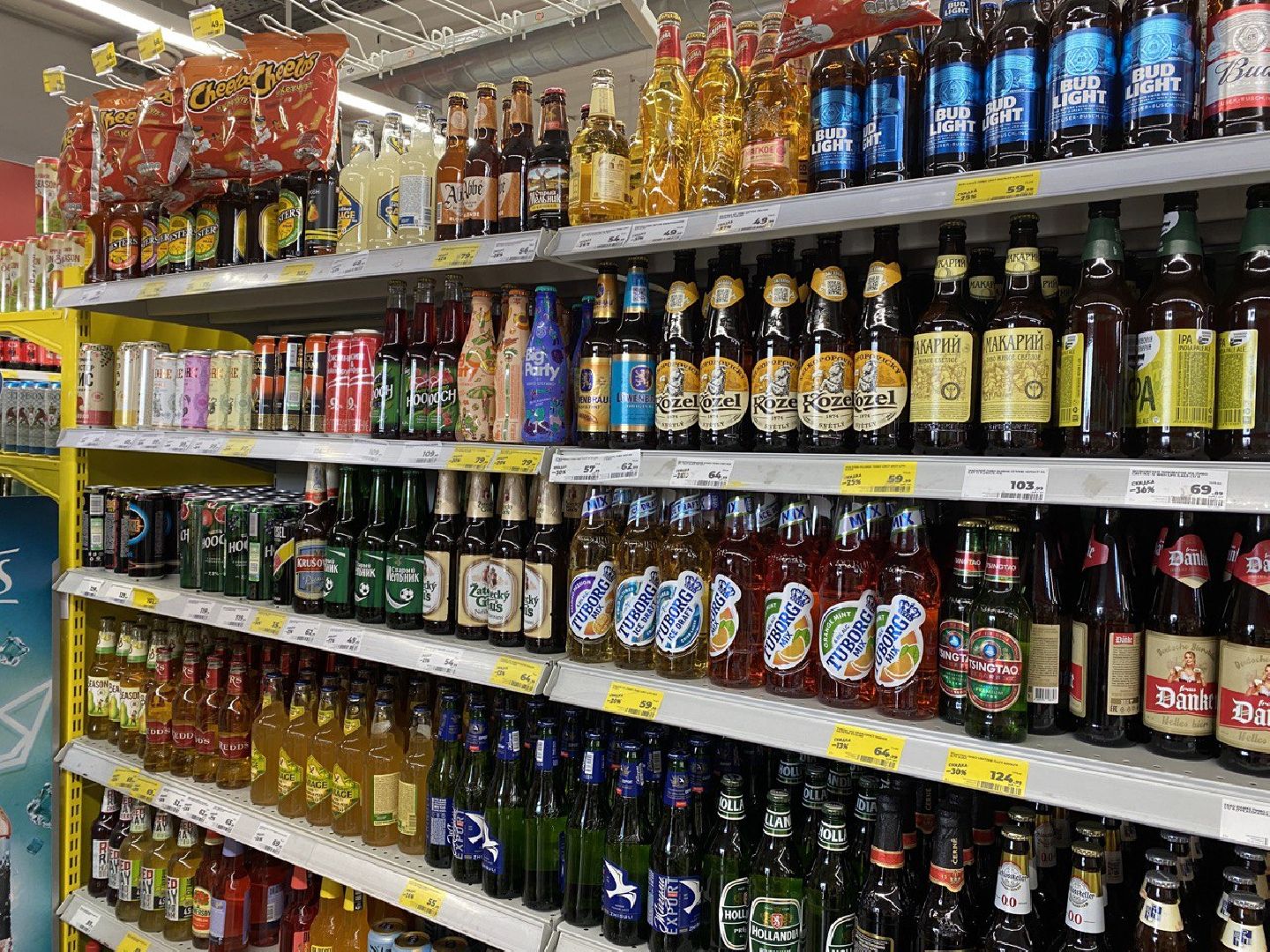 Чехов, сидр, метанол, супермаркеты, магазин, алкоголь