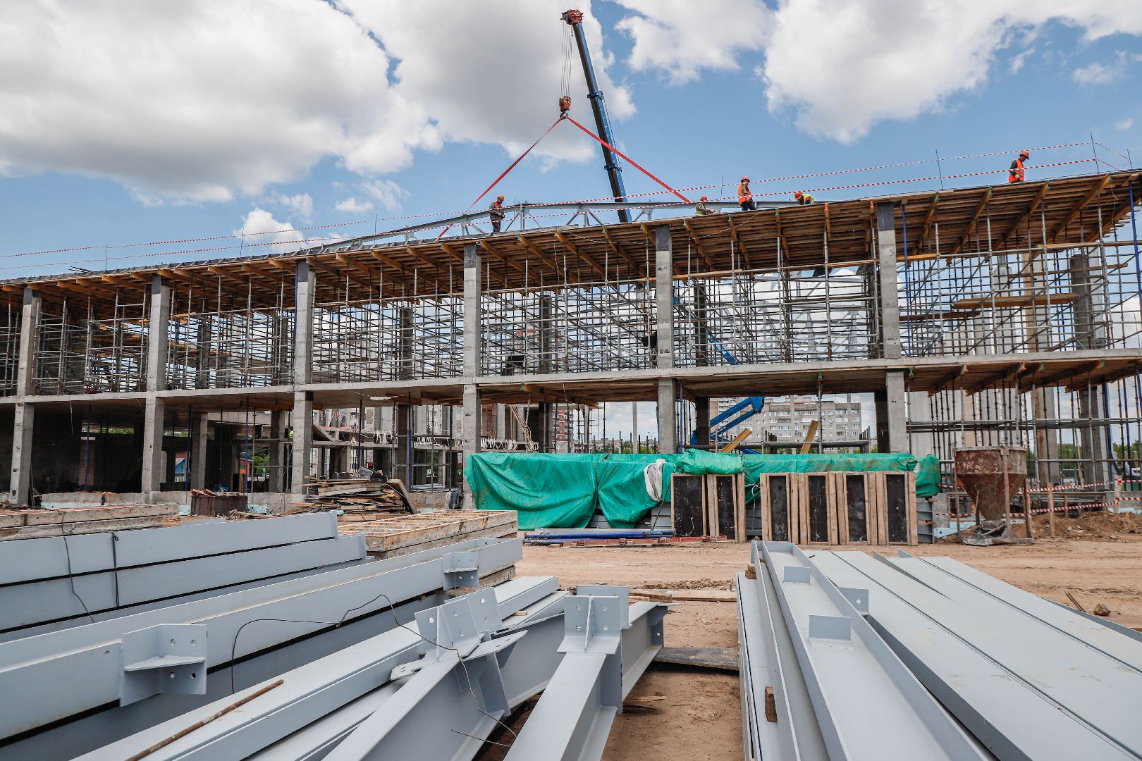 Строительство спортивных объектов, Фетисов, Домодедово