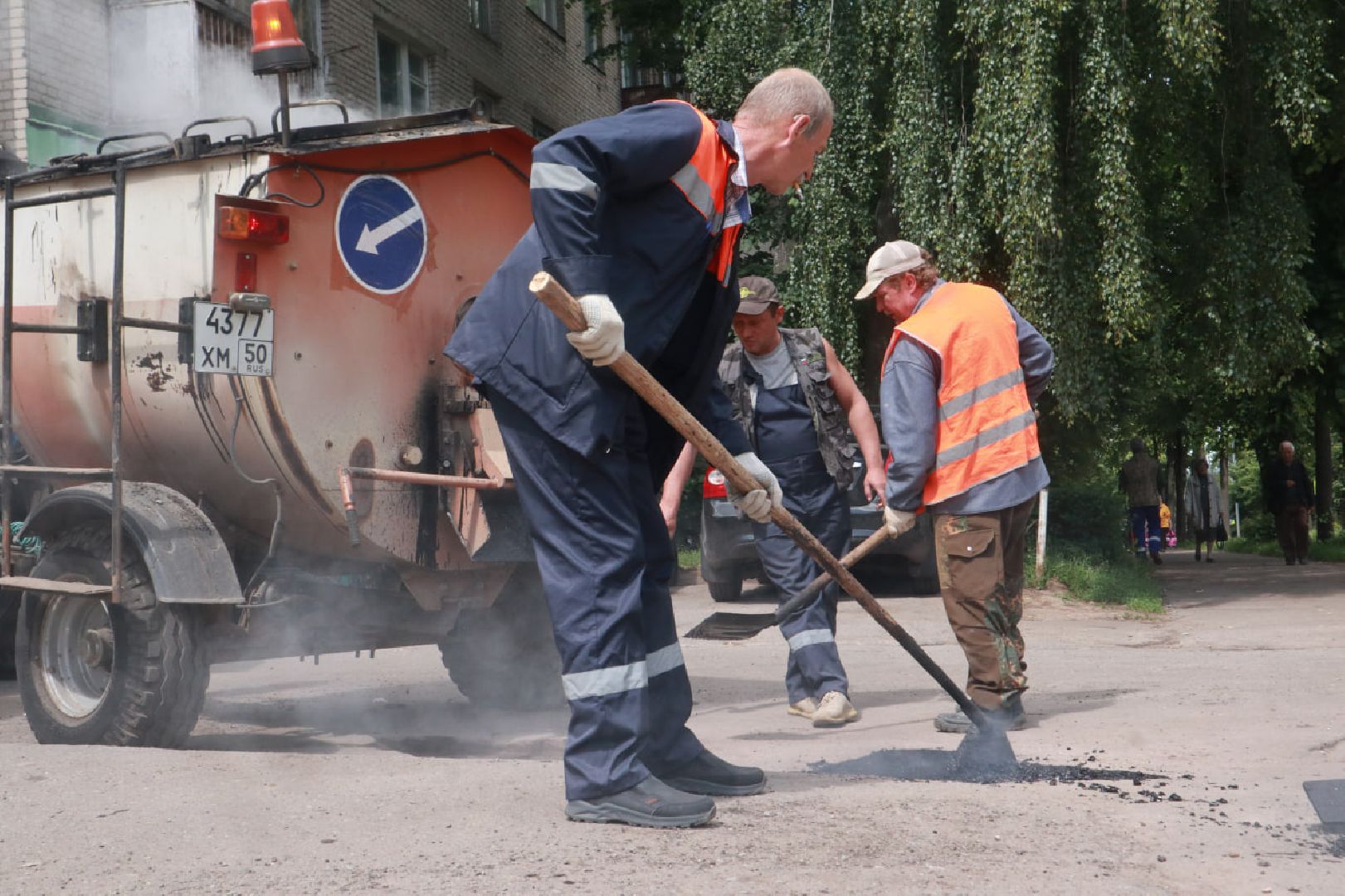 Пущино, ямочный ремонт