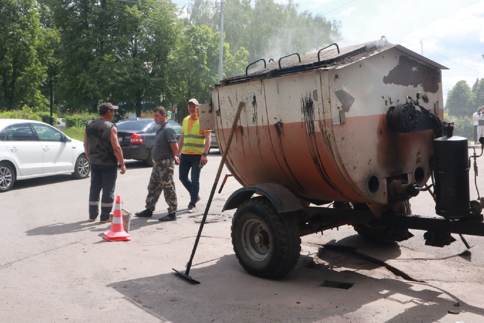 Пущино, ямочный ремонт