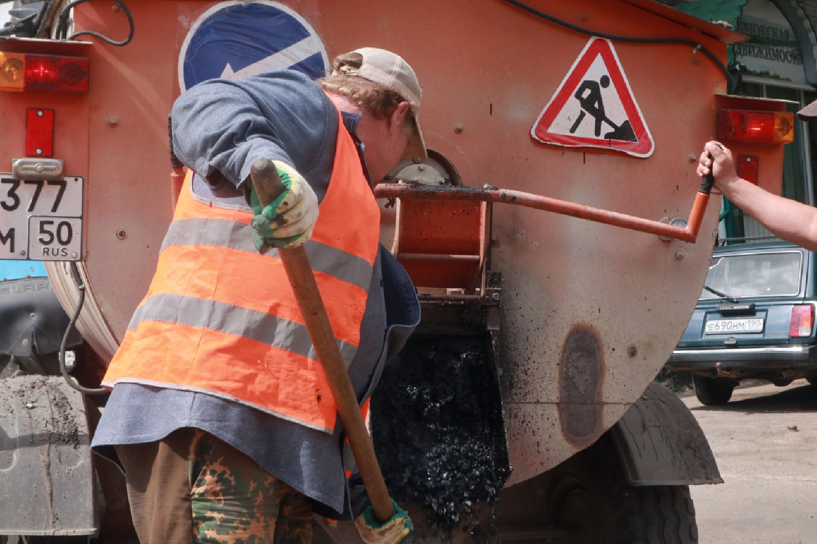 Пущино, ямочный ремонт