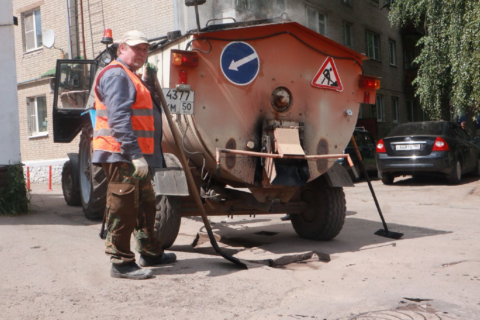 Пущино, ямочный ремонт