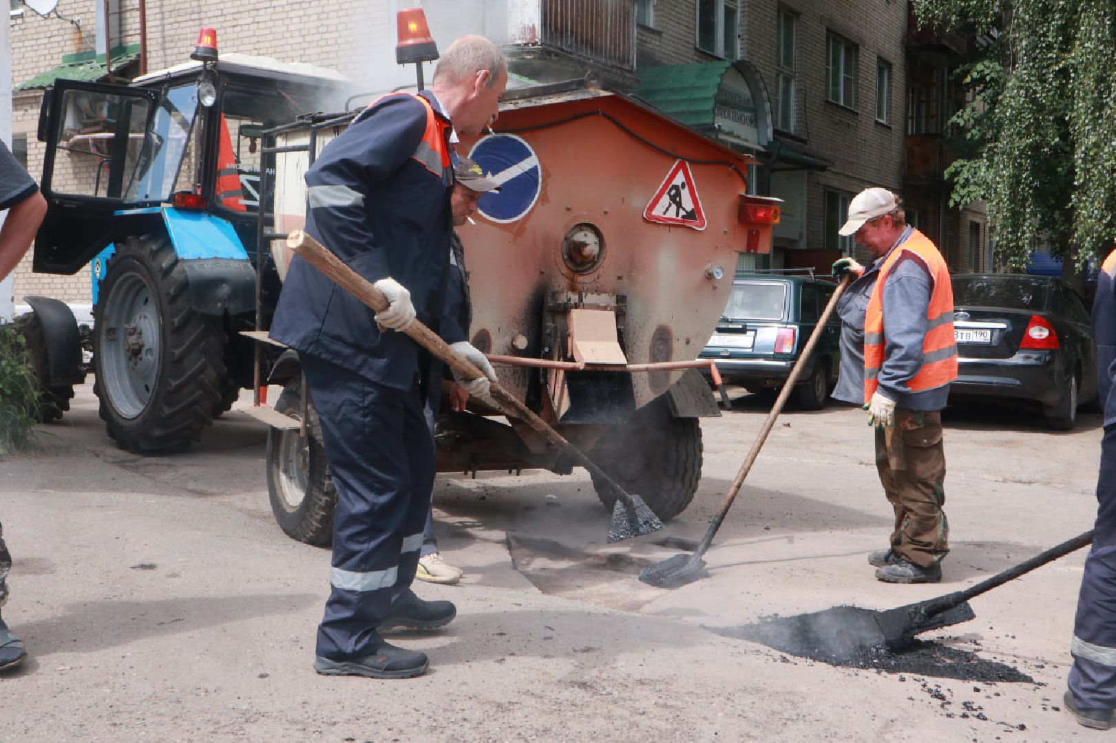 Пущино, ямочный ремонт