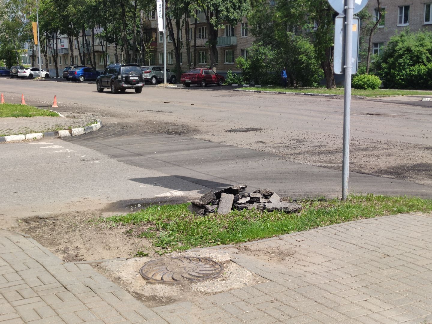 Ремонт дорог, плановый ремонт, укладка асфальта, Дубна