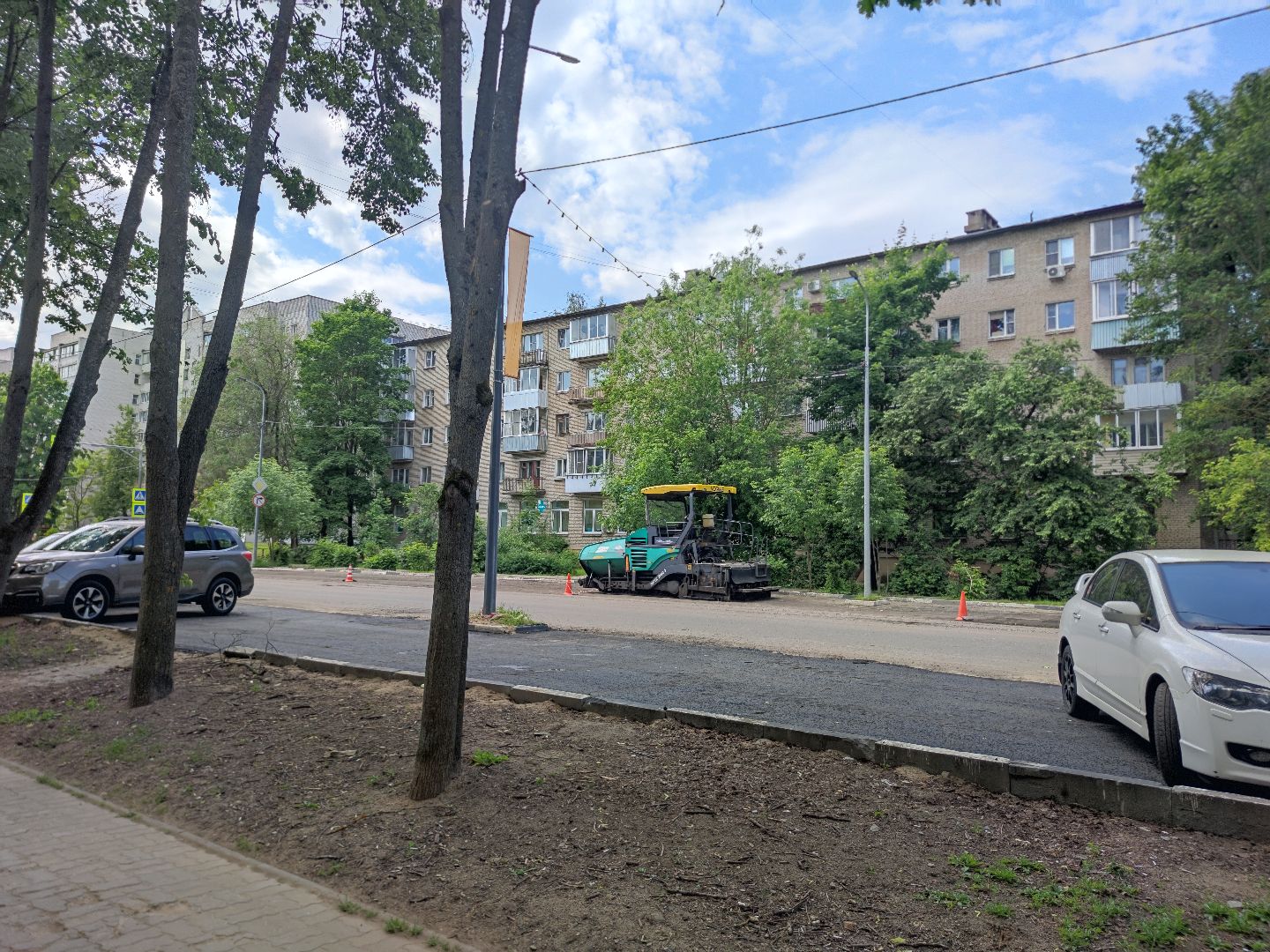 Ремонт дорог, плановый ремонт, укладка асфальта, Дубна