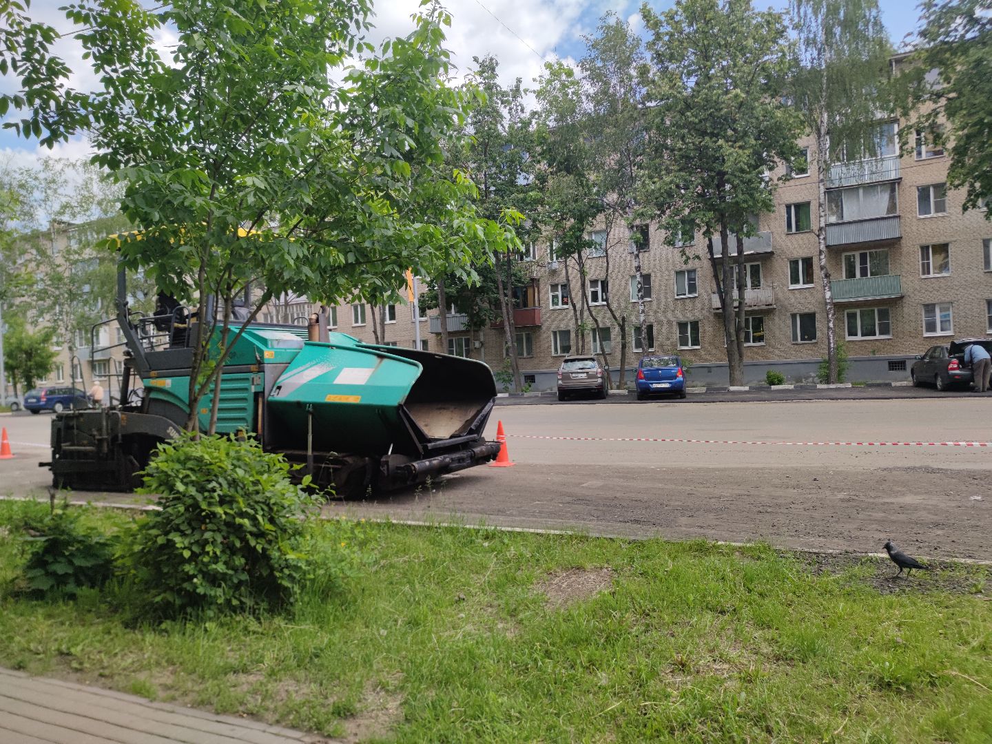 Ремонт дорог, плановый ремонт, укладка асфальта, Дубна